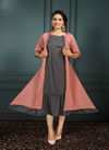 Saadgi Mohey Fancy Festive Wear Designer Kurti With Jacket Collection